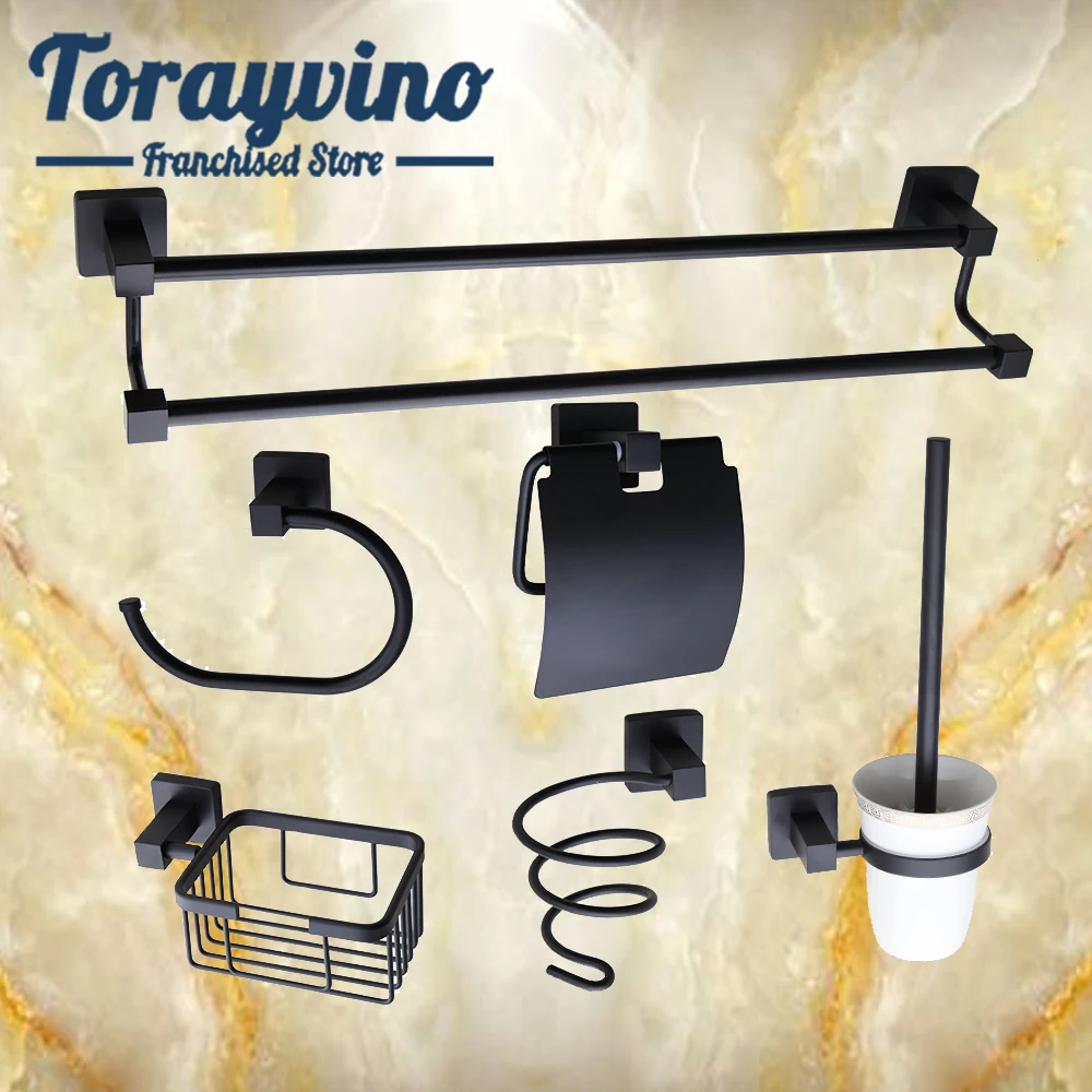 bathroom accessories luxury matte black conjunto ferragem banheiro Zinc Alloy Towel rack/napkin holder/towel hook bathroom set
bathroom accessories luxury matte black conjunto ferragem banheiro Zinc Alloy Towel rack/napkin holder/towel hook bathroom set