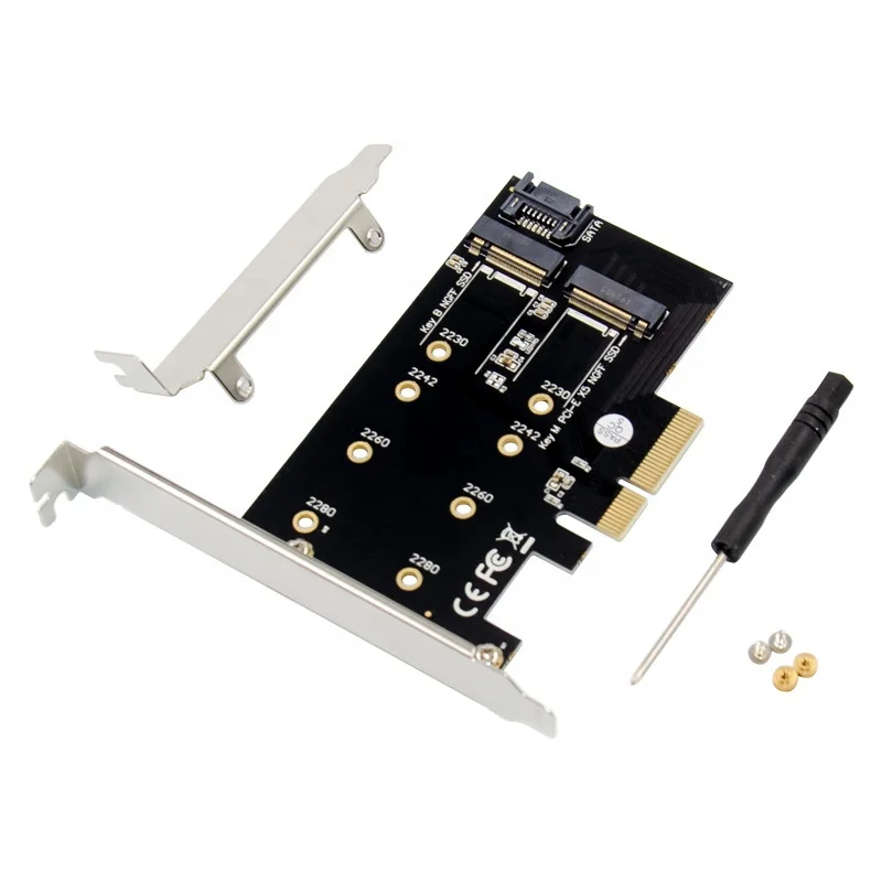 PCI-E X4 To M.2 B & M Key NGFF Solid State Drive Card M.2 NGFF SSD KEY M KEY B MKEY BKEY Expansion Card
PCI-E X4 To M.2 B & M Key NGFF Solid State Drive Card M.2 NGFF SSD KEY M KEY B MKEY BKEY Expansion Card