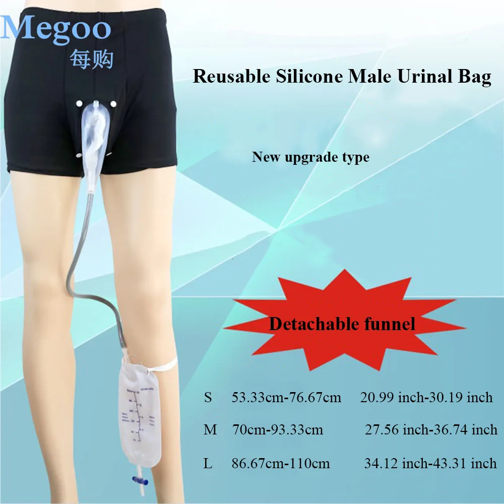 Reusable Silicone Male Urinal Bag Elderly Male Walking Urinary Panties With Catheter For Old Men Feminine Hygiene Pee Collector
Reusable Silicone Male Urinal Bag Elderly Male Walking Urinary Panties With Catheter For Old Men Feminine Hygiene Pee Collector