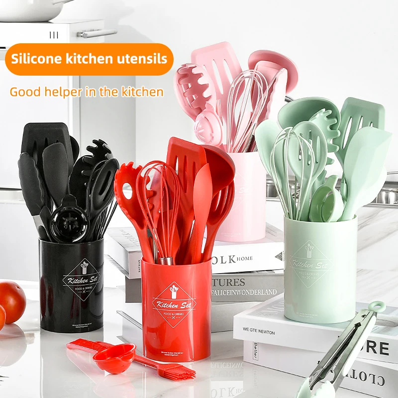 Obelix Silicone Kitchenware Soft Cooking Utensils Sets Heat Resistant Kitchen Non-Stick Cooking Utensils Baking Tool Accessories
Obelix Silicone Kitchenware Soft Cooking Utensils Sets Heat Resistant Kitchen Non-Stick Cooking Utensils Baking Tool Accessories