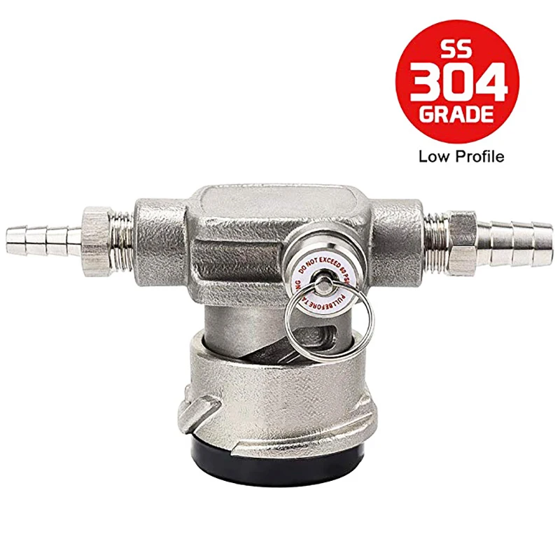 Low Profile "S" System Keg Coupler, European Sankey Keg "S" Type Couplers with Lever Handle Homebrewing Kegerator Dispenser
Low Profile "S" System Keg Coupler, European Sankey Keg "S" Type Couplers with Lever Handle Homebrewing Kegerator Dispenser