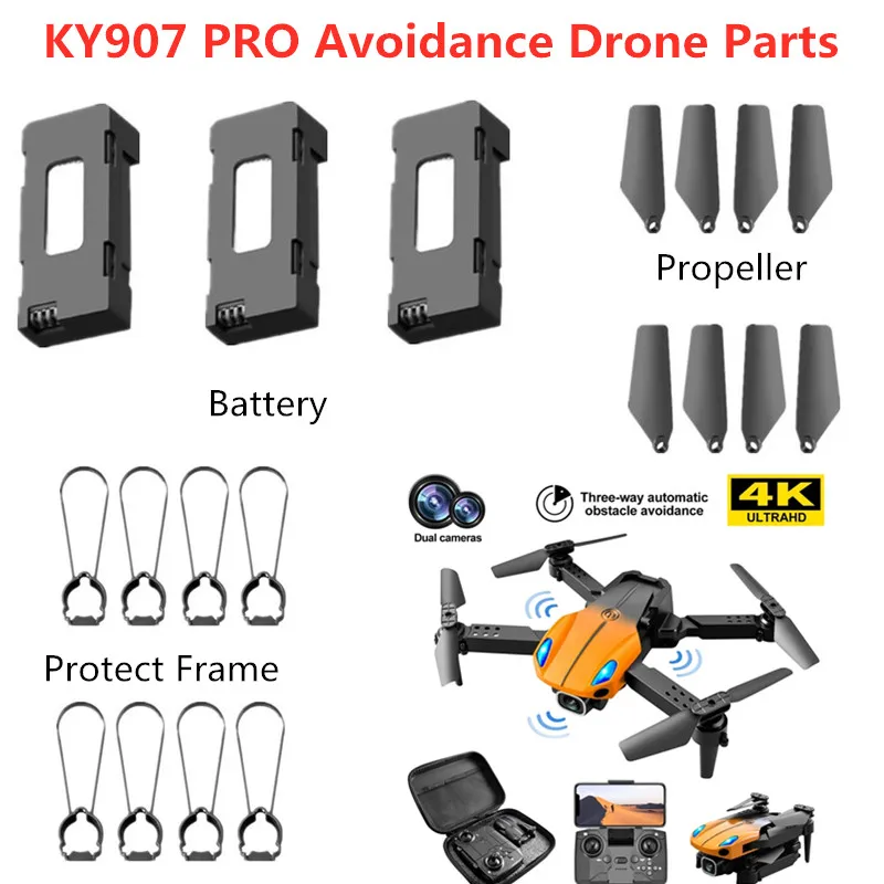 Battery Propeller For KY907 PRO 4K Obstacle Avoidance RC Drone Accessories KY907 pro KY907 Max RC Drone Battery Blade Frame Toys
Battery Propeller For KY907 PRO 4K Obstacle Avoidance RC Drone Accessories KY907 pro KY907 Max RC Drone Battery Blade Frame Toys