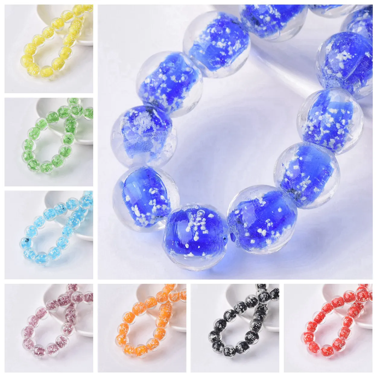 Round 10mm Handmade Luminous Lampwork Glass Loose Beads For Jewelry Making DIY Crafts Findings
Round 10mm Handmade Luminous Lampwork Glass Loose Beads For Jewelry Making DIY Crafts Findings