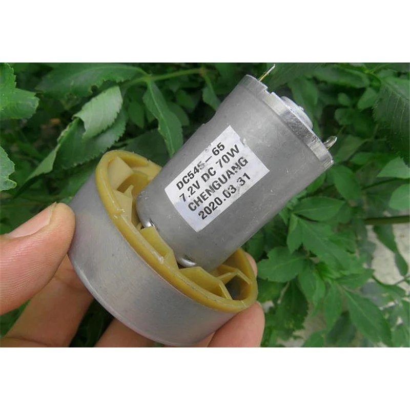 70W 7.2V High suction 545 ball bearing motor fan air blower for vacuum cleaner
70W 7.2V High suction 545 ball bearing motor fan air blower for vacuum cleaner