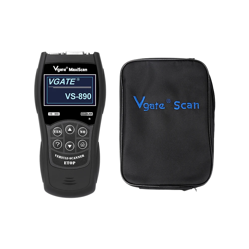 Сканер OBD2 для считывания кодов ошибок автомобиля, универсальный сканер Vgate Maxiscan, диагностический инструмент для автомобилей VS-890 OBD II, диагностический сканер, тестер двигателя
Сканер OBD2 для считывания кодов ошибок автомобиля, универсальный сканер Vgate Maxiscan, диагностический инструмент для автомобилей VS-890 OBD II, диагностический сканер, тестер двигателя