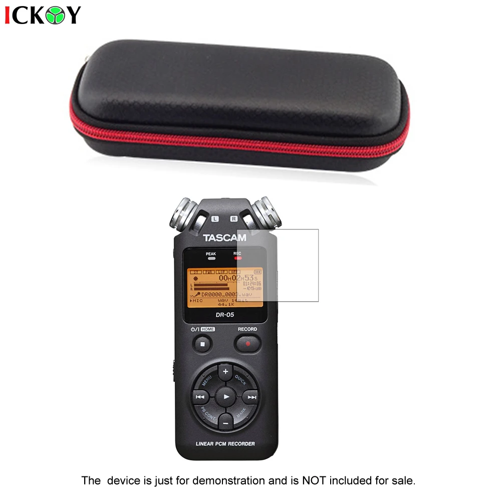Portable Hard EVA Case Storage Bag LCD Screen Protector Shield Film for Tascam DR-05X DR-05 Recorder Accessories
Portable Hard EVA Case Storage Bag LCD Screen Protector Shield Film for Tascam DR-05X DR-05 Recorder Accessories
