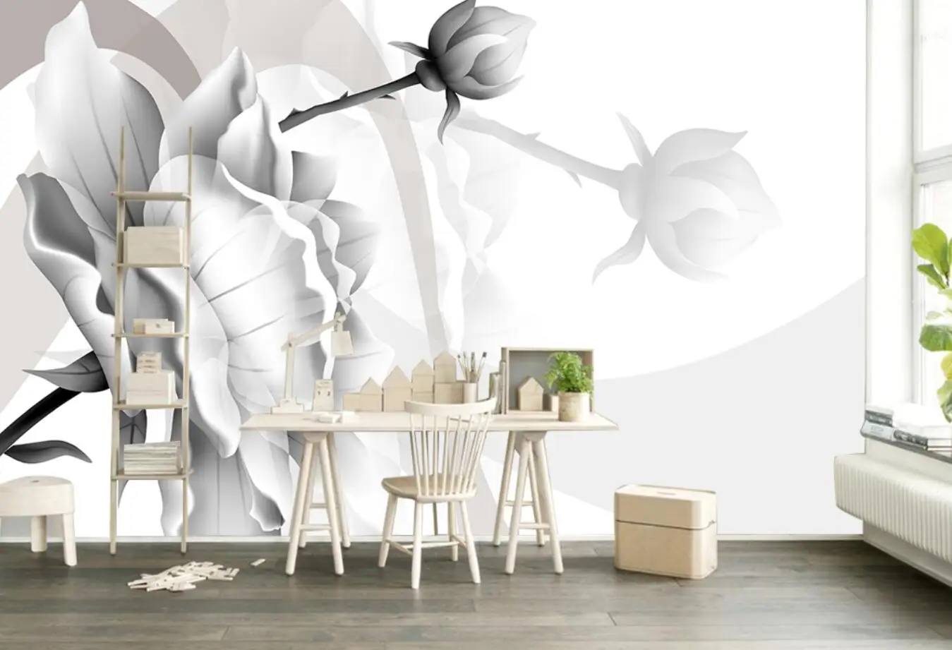 European style retro flower black and white living room TV background wall painting home decoration murals custom 3d wallpaper
European style retro flower black and white living room TV background wall painting home decoration murals custom 3d wallpaper