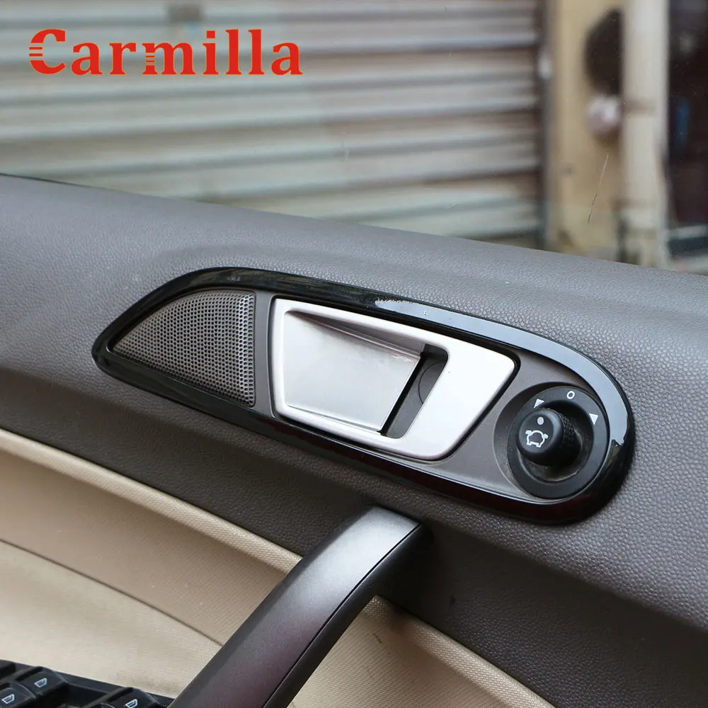 Carmilla, 4 шт./компл., автомобильные аксессуары, внутренняя ручка двери, крышка чаши, отделка, наклейка для Ford Fiesta MK7 2009-2014, аксессуары
Carmilla, 4 шт./компл., автомобильные аксессуары, внутренняя ручка двери, крышка чаши, отделка, наклейка для Ford Fiesta MK7 2009-2014, аксессуары