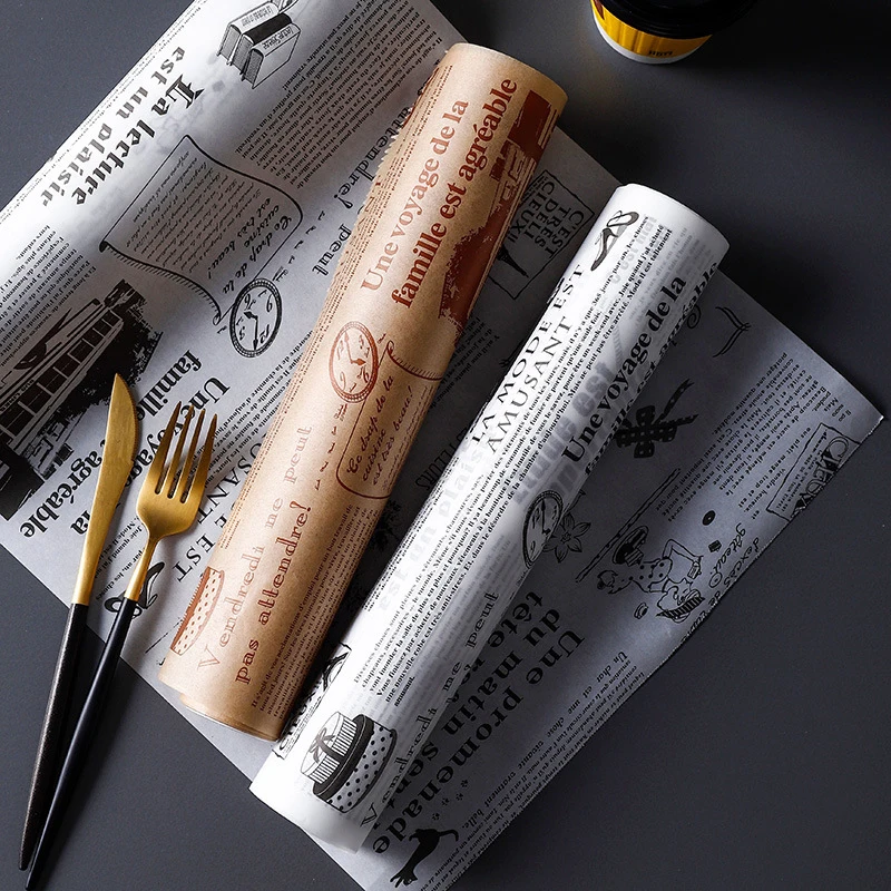 Silicone Oil Paper Baking Greaseproof Paper Brown And White Natural Food Grade Retro Newspaper Style Pad Paper Baking Tools
Silicone Oil Paper Baking Greaseproof Paper Brown And White Natural Food Grade Retro Newspaper Style Pad Paper Baking Tools