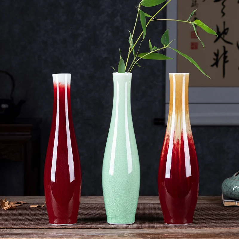 Jingdezhen Ceramic Vase Handmade Antique Crackle Glaze Guanyin Vase Tea Room Living Room Flower Arrangement Ornaments
Jingdezhen Ceramic Vase Handmade Antique Crackle Glaze Guanyin Vase Tea Room Living Room Flower Arrangement Ornaments