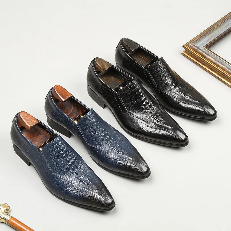 Large Size EUR46 Black / Blue Embossed Wedding Dress Shoes Genuine Leather Mens Business Shoes
Large Size EUR46 Black / Blue Embossed Wedding Dress Shoes Genuine Leather Mens Business Shoes