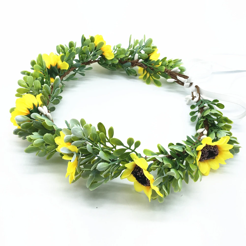 Small Sun Flower Crown Wedding Headband Women Hair Accessories Headdress Children Girl Birthday Party Garland Floral Headwear
Small Sun Flower Crown Wedding Headband Women Hair Accessories Headdress Children Girl Birthday Party Garland Floral Headwear