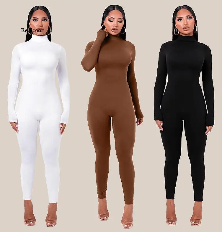 Women Solid Body Jumpsuit Casual Sportswear Turtleneck Leggings Club Party Jumpsuit Overalls
Women Solid Body Jumpsuit Casual Sportswear Turtleneck Leggings Club Party Jumpsuit Overalls