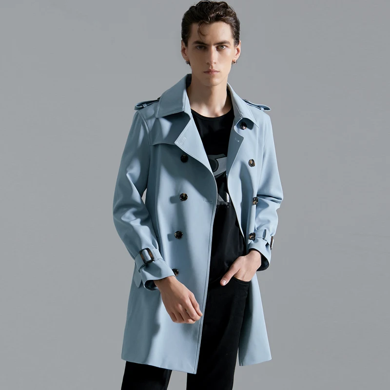 European Mid-length Men's Windbreaker 2023 Spring/Fall Double-breasted Classic Fashion Blue Trench S-6XL Plus Size Slim Fit Coat
European Mid-length Men's Windbreaker 2023 Spring/Fall Double-breasted Classic Fashion Blue Trench S-6XL Plus Size Slim Fit Coat