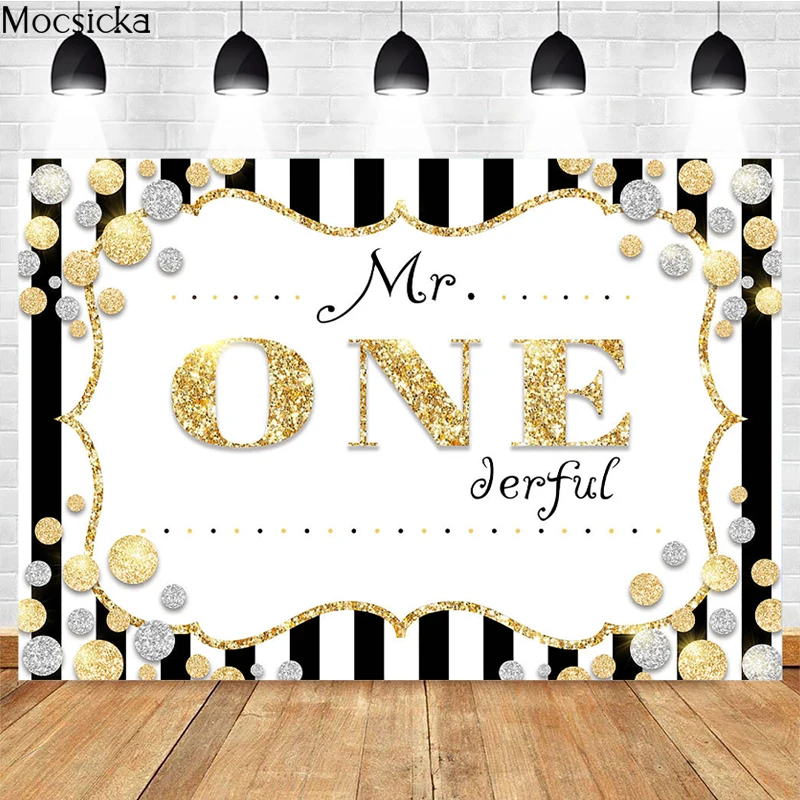 1th Birthday Photography Background Black And White Stripes Golden Glitter Decoration Props Child Portrait Photo Backdrop Studio
1th Birthday Photography Background Black And White Stripes Golden Glitter Decoration Props Child Portrait Photo Backdrop Studio