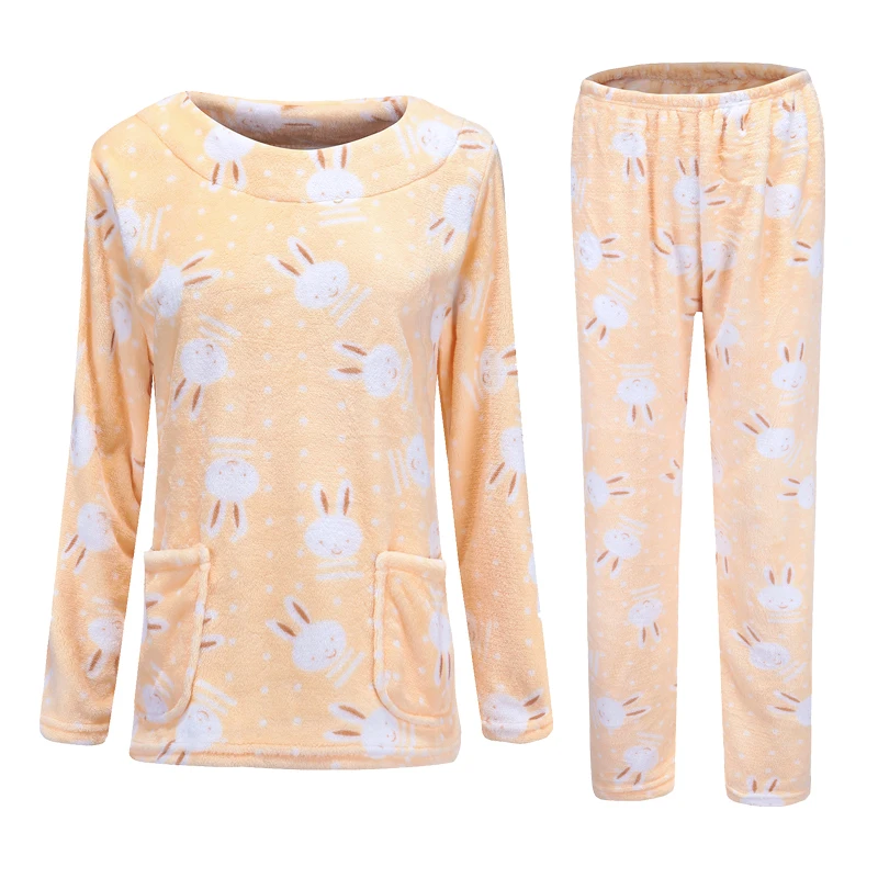 H5983 Pajamas Set Women's Thickened Flannel Long Sleeve Autumn Winter Sleepwear Coral Velvet Suit Cute Cartoon Household Clothes
H5983 Pajamas Set Women's Thickened Flannel Long Sleeve Autumn Winter Sleepwear Coral Velvet Suit Cute Cartoon Household Clothes