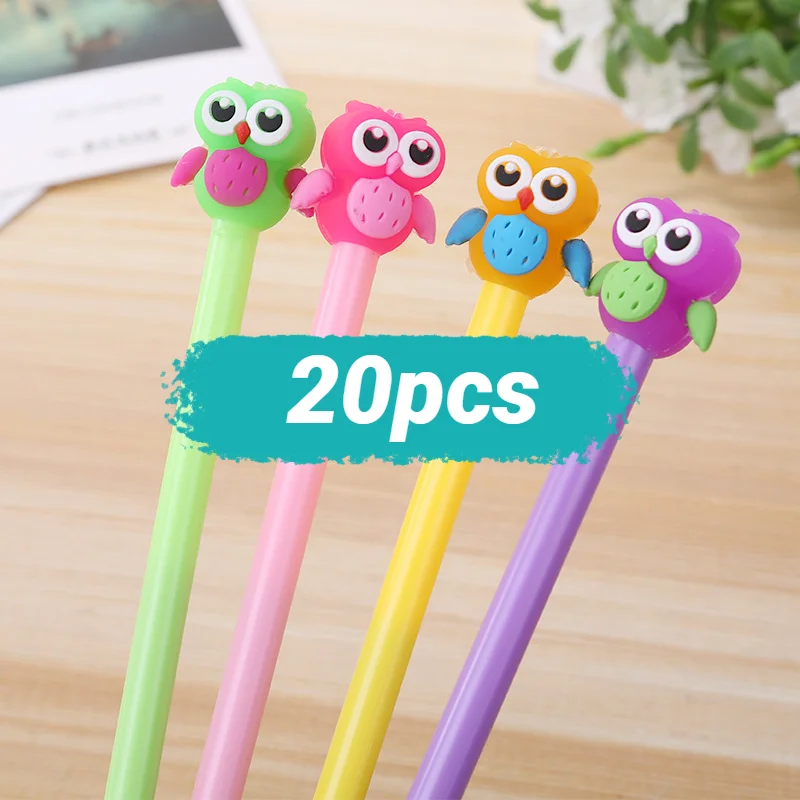20 Pcs Cute Owl Gel Pen South Korea Cartoon Water Pens Student Kawaii School Supplies Pen for Writing Material Escolar
20 Pcs Cute Owl Gel Pen South Korea Cartoon Water Pens Student Kawaii School Supplies Pen for Writing Material Escolar