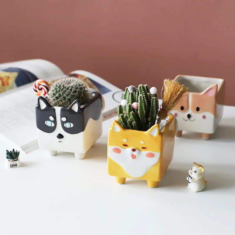 Cartoon Animal Shape Ceramic Flower Pot Plant Balcony Decoration Succulent Plants Potted Garden Bedroom Desktop Decor Ornaments
Cartoon Animal Shape Ceramic Flower Pot Plant Balcony Decoration Succulent Plants Potted Garden Bedroom Desktop Decor Ornaments