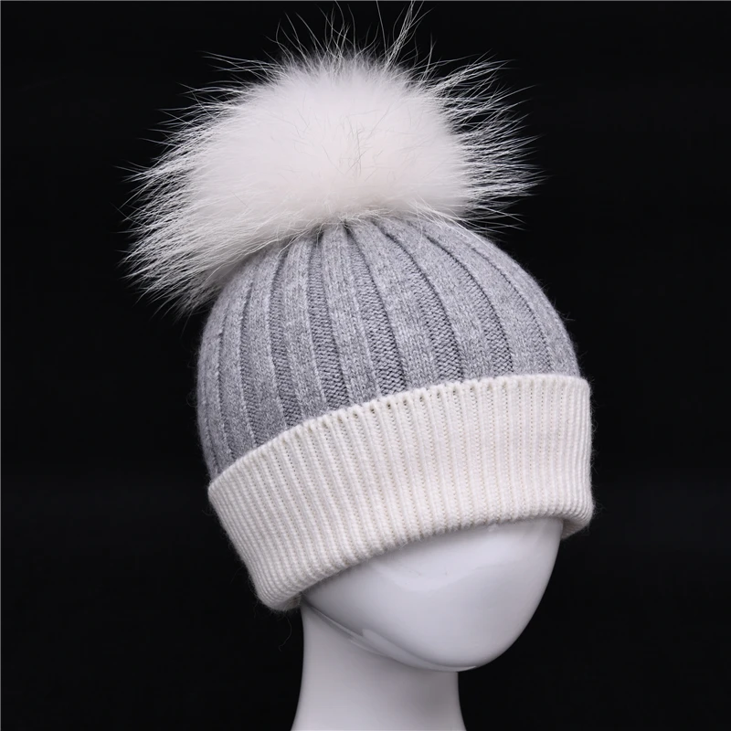 Kids Winter Real Fur Hat Children Knitted Cap Real Big Fur Pom Pom Hat Wool Beanies Warm Baby Real Raccoon Fur Ball Winter Hats
Kids Winter Real Fur Hat Children Knitted Cap Real Big Fur Pom Pom Hat Wool Beanies Warm Baby Real Raccoon Fur Ball Winter Hats