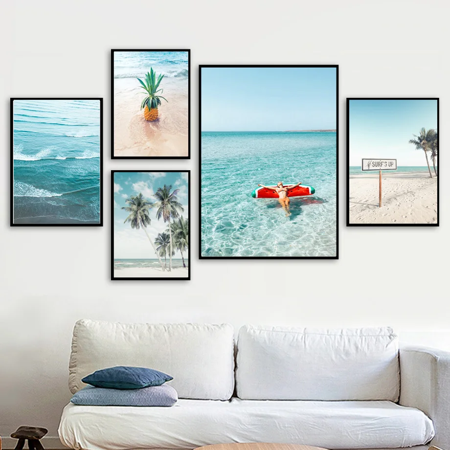 Beach Palm Tree Pineapple Ocean Signpost Wall Art Canvas Painting Nordic Posters And Prints Wall Pictures For Living Room Decor
Beach Palm Tree Pineapple Ocean Signpost Wall Art Canvas Painting Nordic Posters And Prints Wall Pictures For Living Room Decor