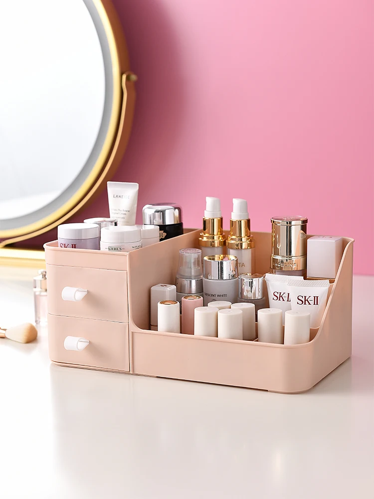 Cosmetic Storage Box Partition Drawers Dust-Proof High Capacity Trapezoid Plastic Desktop Organization Case
Cosmetic Storage Box Partition Drawers Dust-Proof High Capacity Trapezoid Plastic Desktop Organization Case