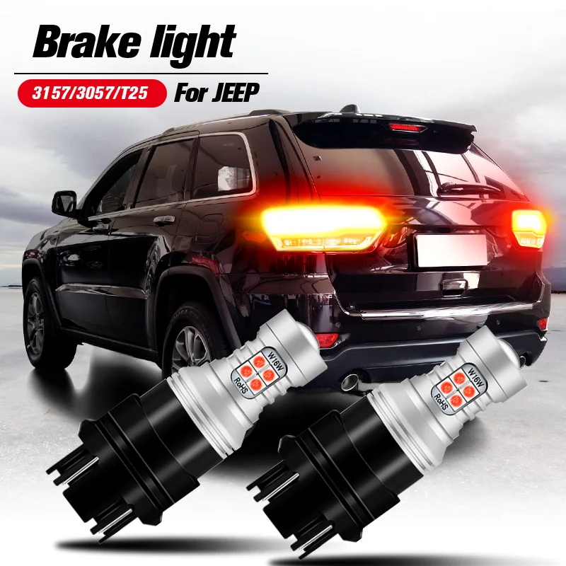 2x LED Brake Light Blub 3157 3057 T25 P27/7W Canbus For JEEP Wrangler JK TJ JL Grand Cherokee Liberty Commander Compass Patriot
2x LED Brake Light Blub 3157 3057 T25 P27/7W Canbus For JEEP Wrangler JK TJ JL Grand Cherokee Liberty Commander Compass Patriot