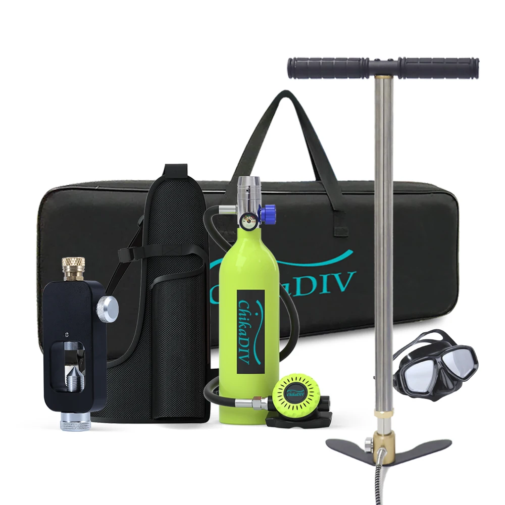 SWROW-Mini Oxygen Tank Set, баллон для подводного плавания 1 л, Воздушный баллон для респиратора, ручной насос для подводного плавания, снаряжение для дайвинга
SWROW-Mini Oxygen Tank Set, баллон для подводного плавания 1 л, Воздушный баллон для респиратора, ручной насос для подводного плавания, снаряжение для дайвинга