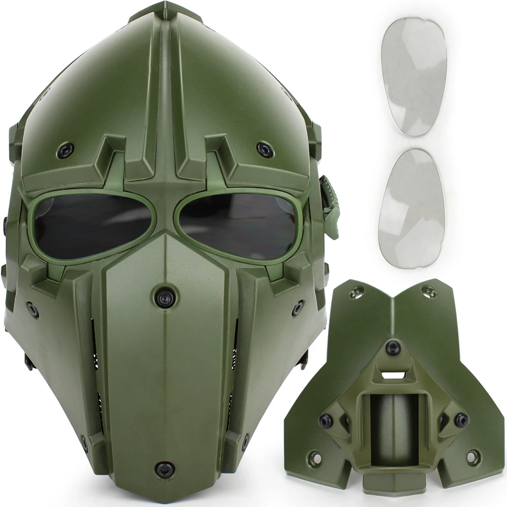 Tactical Full Face Airsoft Mask Helmet Hunting Painball Protection Goggles Mask Cosplay Multi-Function Motorcycle Helmet
Tactical Full Face Airsoft Mask Helmet Hunting Painball Protection Goggles Mask Cosplay Multi-Function Motorcycle Helmet