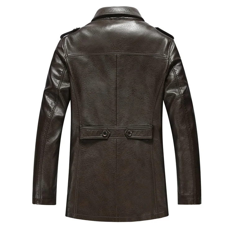 Men's Winter Leather Jacket Casual Business Thick Faux Leather Jacket Mid Long Cotton Lining Jaqueta Couro Plus Size HJ508
Men's Winter Leather Jacket Casual Business Thick Faux Leather Jacket Mid Long Cotton Lining Jaqueta Couro Plus Size HJ508