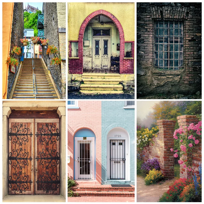 SHENGYONGBAO Building Brick Wall Wooden Door Photography Backdrops Baby Portrait Photo Background Studio Props TYI-03
SHENGYONGBAO Building Brick Wall Wooden Door Photography Backdrops Baby Portrait Photo Background Studio Props TYI-03