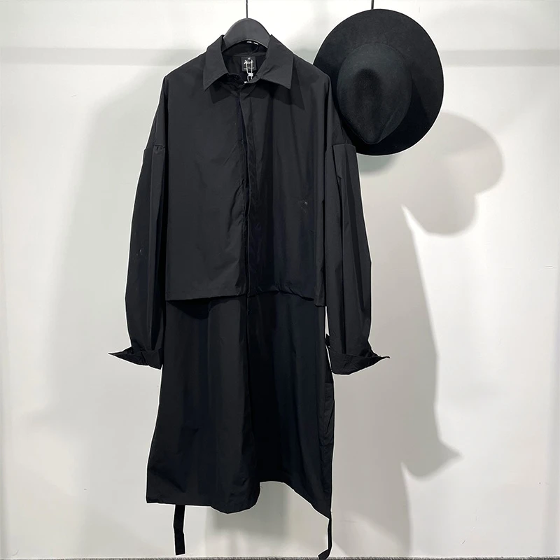 Men Long Sleeve Shirt Spring And Autumn New Brunet Lapel Contracted Long Loose Japanese Style Design Leisure Thin Coat
Men Long Sleeve Shirt Spring And Autumn New Brunet Lapel Contracted Long Loose Japanese Style Design Leisure Thin Coat