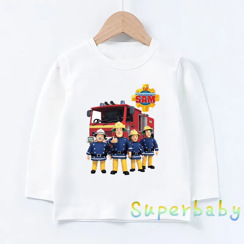 Children Fireman Sam Firefighter Print T shirt Baby Boys Girls Cartoon Funny Tops Kids Long Sleeve T-shirt,LKP2450
Children Fireman Sam Firefighter Print T shirt Baby Boys Girls Cartoon Funny Tops Kids Long Sleeve T-shirt,LKP2450