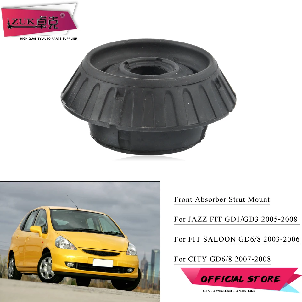 ZUK Suspension Front Shock Absorber Top Rubber Mounting Mount For HONDA JAZZ CITY FIT Sedan GD1 GD3 GD6 GD8 OEM:51920-SAA-015
ZUK Suspension Front Shock Absorber Top Rubber Mounting Mount For HONDA JAZZ CITY FIT Sedan GD1 GD3 GD6 GD8 OEM:51920-SAA-015