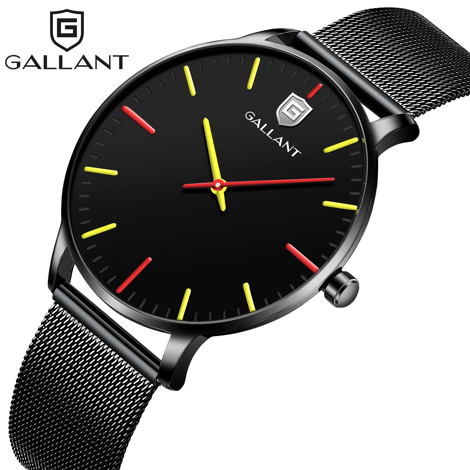 GALLANT Mens Quartz Watch Minimalist Fashion Watches for Men Stainless Steel Mesh Bracelet Casual Wristwatch 3ATM Watch Black
GALLANT Mens Quartz Watch Minimalist Fashion Watches for Men Stainless Steel Mesh Bracelet Casual Wristwatch 3ATM Watch Black