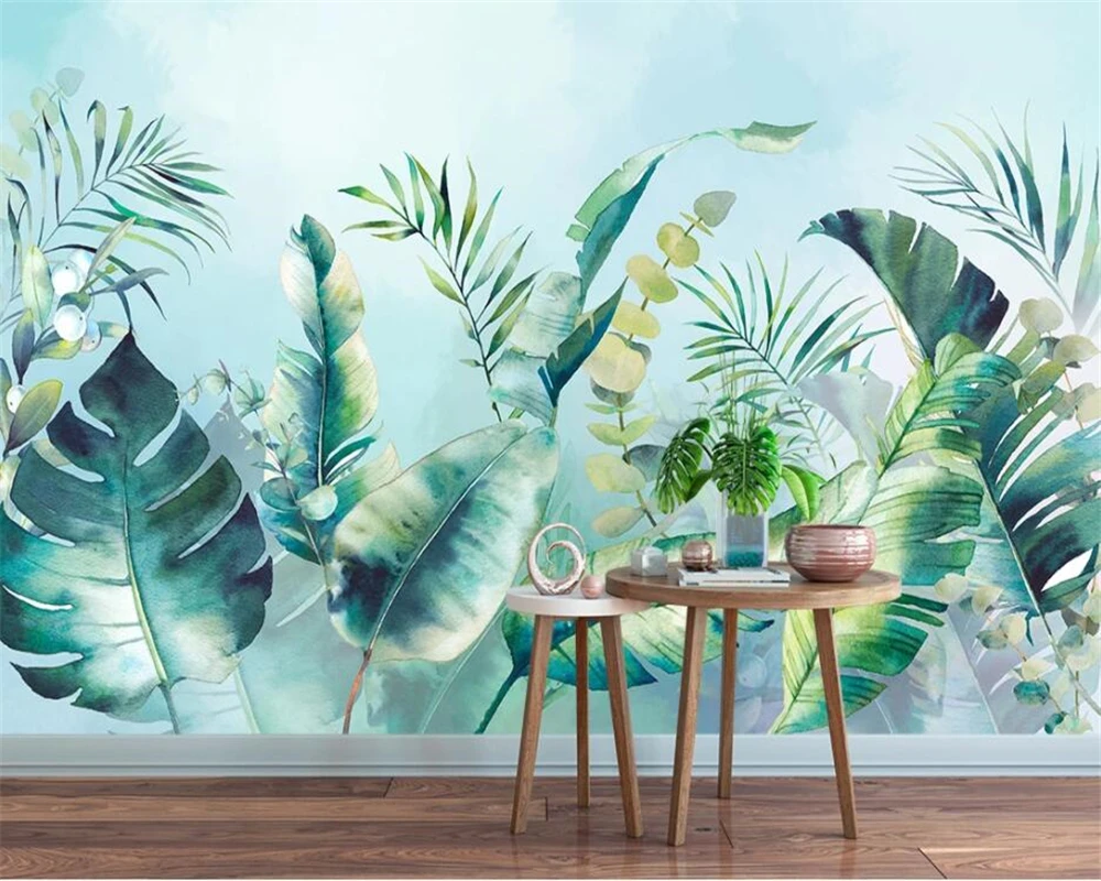 Custom size mural Tropical rainforest plant banana leaf Jungle background mural home decoration living room decorative painting
Custom size mural Tropical rainforest plant banana leaf Jungle background mural home decoration living room decorative painting