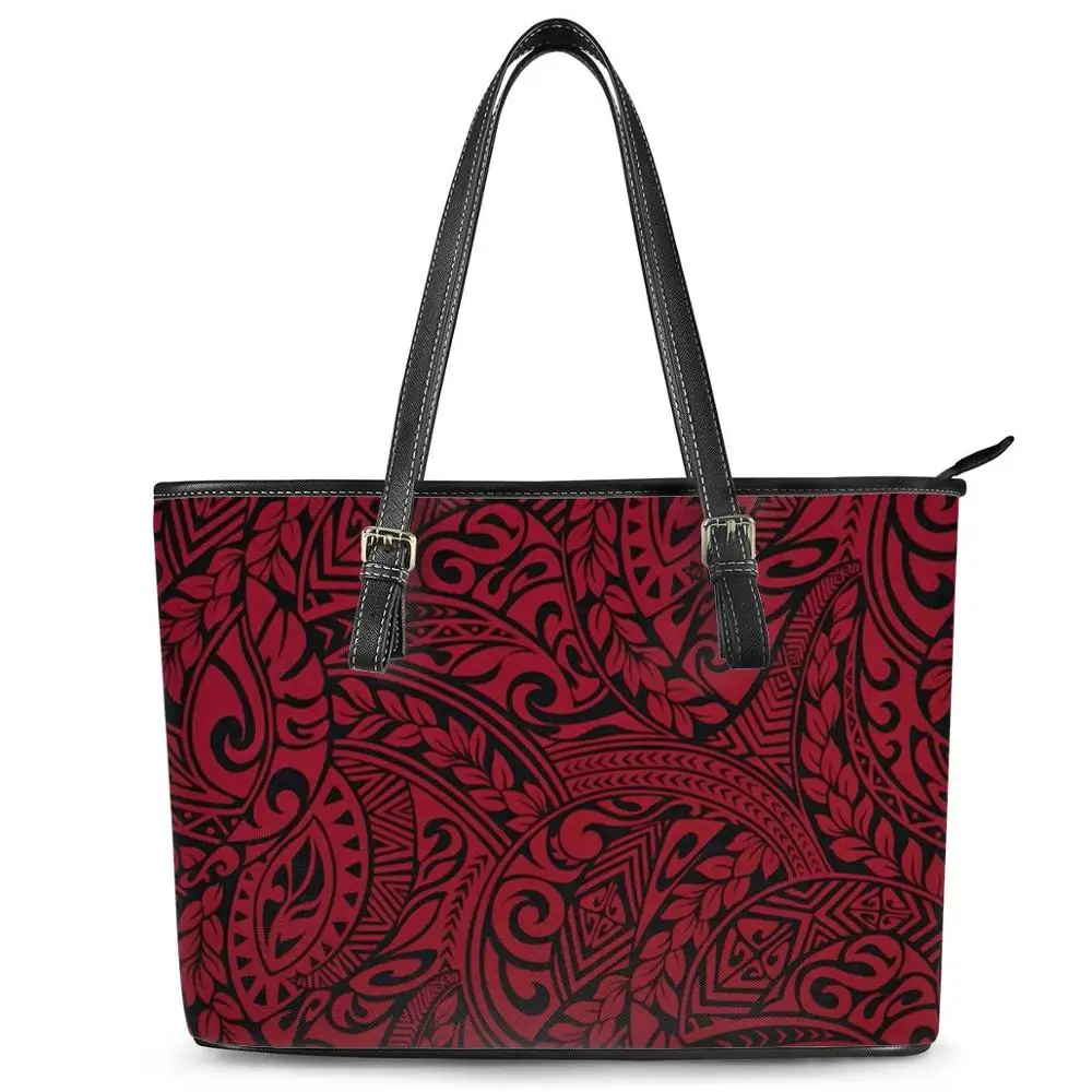 Polynesian tribal style Pattern Trend Leather Handbag Wholesale Custom Women Hand Bags Handbags Tote Fashion tote shoulder bag
Polynesian tribal style Pattern Trend Leather Handbag Wholesale Custom Women Hand Bags Handbags Tote Fashion tote shoulder bag