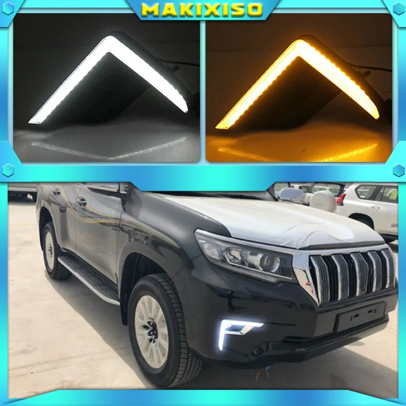 3 Colors LED DRL Lamp for Toyota Land Cruiser Prado 2018 2019 Daytime Running Light with Yellow Dynamic Turn Signal Day Light
3 Colors LED DRL Lamp for Toyota Land Cruiser Prado 2018 2019 Daytime Running Light with Yellow Dynamic Turn Signal Day Light
