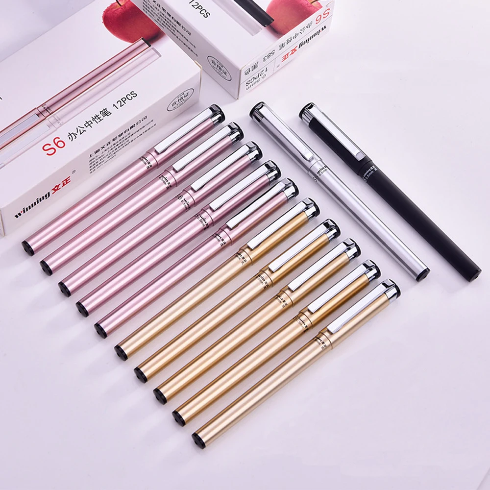 60Pcs New simple Gel Pen Metal Office School Supply Handles Rose Gold Cute stationery sweet Gel pen wholesale
60Pcs New simple Gel Pen Metal Office School Supply Handles Rose Gold Cute stationery sweet Gel pen wholesale