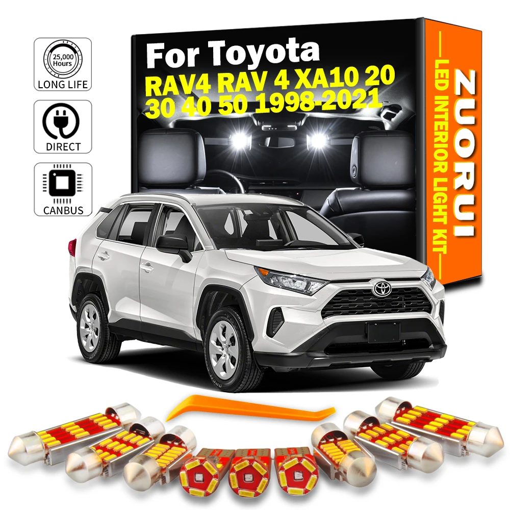 ZUORUI Canbus LED Interior Map Light Kit For Toyota RAV4 RAV 4 XA10 20 30 40 50 1998-2016 2017 2018 2019 2020 2021 Car Led Bulbs
ZUORUI Canbus LED Interior Map Light Kit For Toyota RAV4 RAV 4 XA10 20 30 40 50 1998-2016 2017 2018 2019 2020 2021 Car Led Bulbs