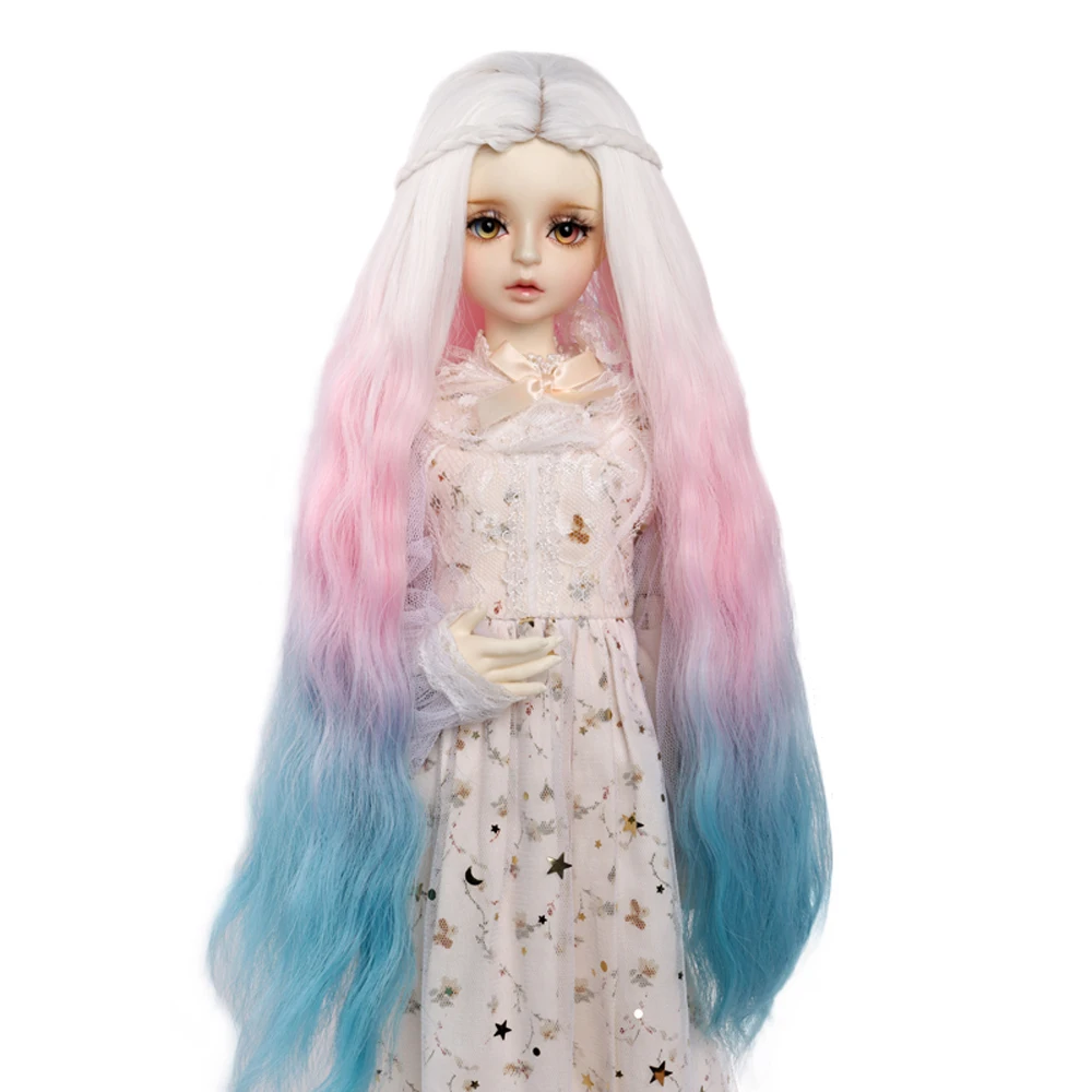 Aidolla Gradient Color BJD Doll Wig Long Curly Wig Doll Hair High Temperature Fiber Multi-Color Doll Accessories For 1/3 Dolls
Aidolla Gradient Color BJD Doll Wig Long Curly Wig Doll Hair High Temperature Fiber Multi-Color Doll Accessories For 1/3 Dolls