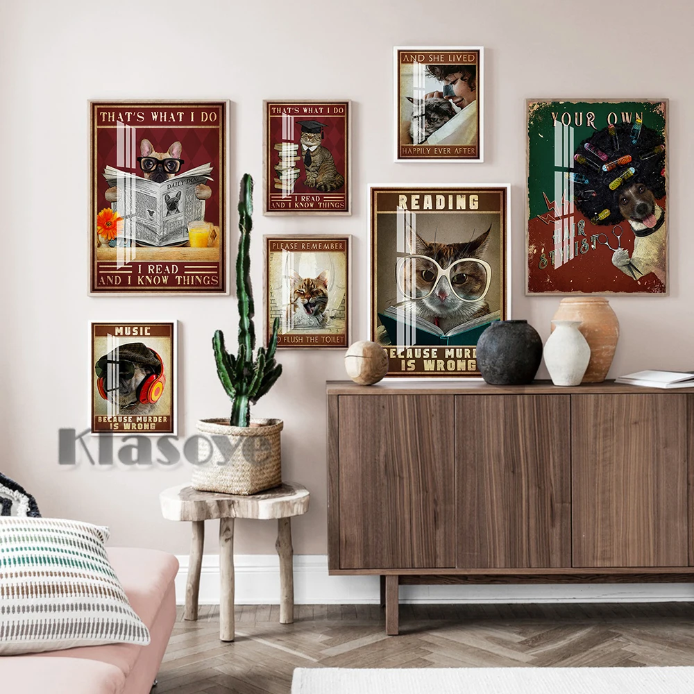 Lovely Animal Portrait Art Print Poster Pet Commemorative Gift Humorous Bathroom Home Decor Library Wall Picture Canvas Painting
Lovely Animal Portrait Art Print Poster Pet Commemorative Gift Humorous Bathroom Home Decor Library Wall Picture Canvas Painting