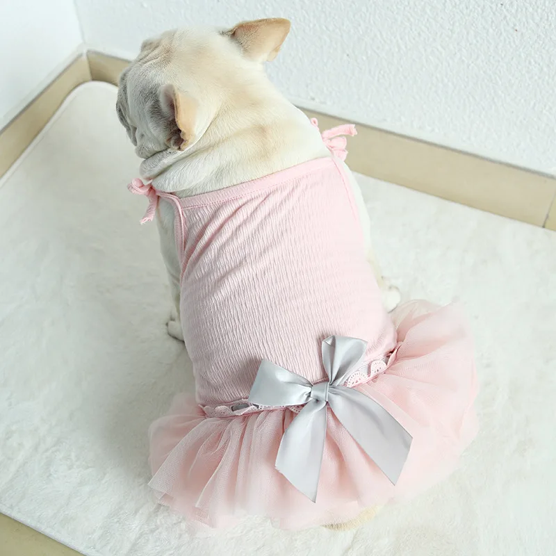 Pink Little fairy Cotton Fat Dog Dress Pet Products Bulldog Pug Summer Clothing For Dogs Cats Rabbit Teddy Dog Clothes
Pink Little fairy Cotton Fat Dog Dress Pet Products Bulldog Pug Summer Clothing For Dogs Cats Rabbit Teddy Dog Clothes
