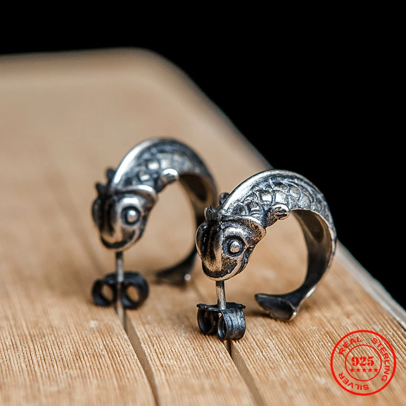 MKENDN Retro Fish Stud Earrings for Women 925 Sterling Silver Spring Koi Ear Studs Festival Silver Fashion Jewelry
MKENDN Retro Fish Stud Earrings for Women 925 Sterling Silver Spring Koi Ear Studs Festival Silver Fashion Jewelry