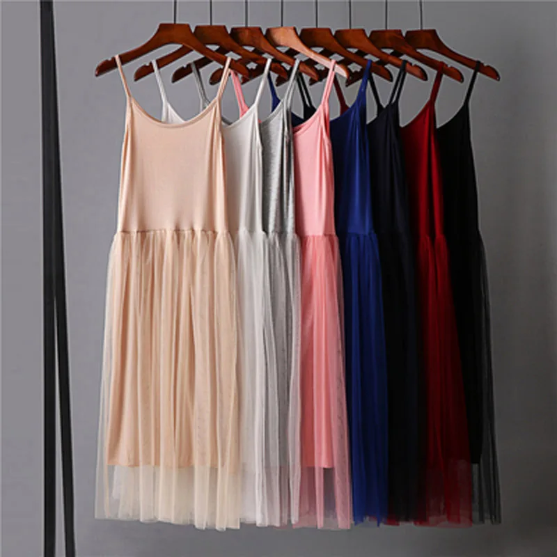 Summer Girl Sweet Modal Dress Women Solid Sleeveless Sexy patchwork Sling Spaghetti Strap Cotton Female vest Dress
Summer Girl Sweet Modal Dress Women Solid Sleeveless Sexy patchwork Sling Spaghetti Strap Cotton Female vest Dress