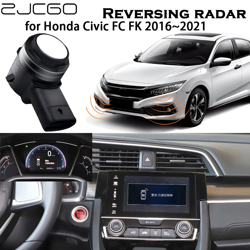 ZJCGO Car Parking Sensor Assistance Backup Radar Buzzer System For Rear Front Bumper for Honda Civic 10 Mk10 FC FK 2016~2021
ZJCGO Car Parking Sensor Assistance Backup Radar Buzzer System For Rear Front Bumper for Honda Civic 10 Mk10 FC FK 2016~2021