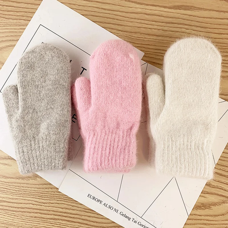 Unisex Double Layer Rabbit Fur Knit Mittens Korean Female Winter Cashmere Thicken Elastic Solid Color Cycling Warm Gloves H28
Unisex Double Layer Rabbit Fur Knit Mittens Korean Female Winter Cashmere Thicken Elastic Solid Color Cycling Warm Gloves H28