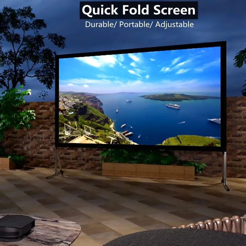 Outdoor/Indoor Portable Front Projection Screen, Foldable Projection Screen with Carry Bag for Home Theater Backyard Movie
Outdoor/Indoor Portable Front Projection Screen, Foldable Projection Screen with Carry Bag for Home Theater Backyard Movie