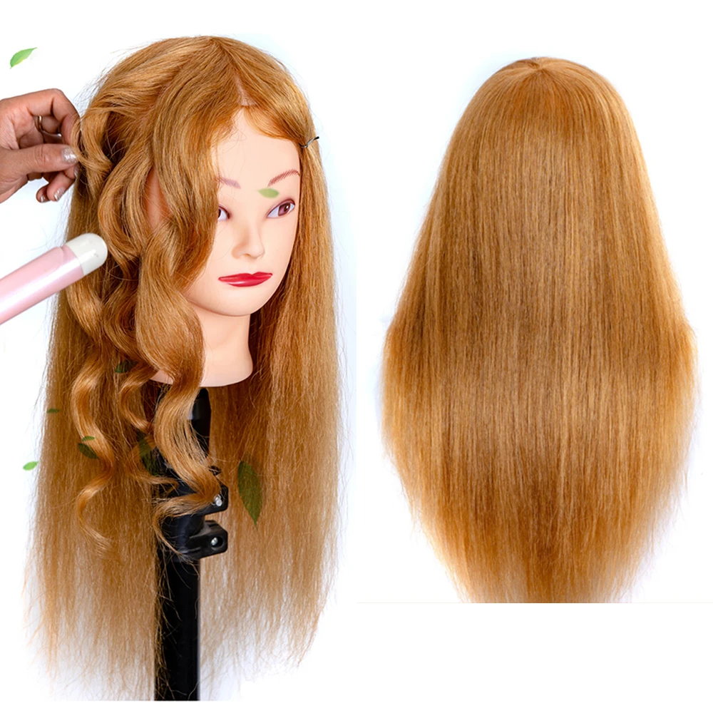 Practice Head Hairdresser Hair Doll Mannequin Head for Hairstyles With 100% Real Hair Honey Blonde Natural Hair 60 cm For Women
Practice Head Hairdresser Hair Doll Mannequin Head for Hairstyles With 100% Real Hair Honey Blonde Natural Hair 60 cm For Women