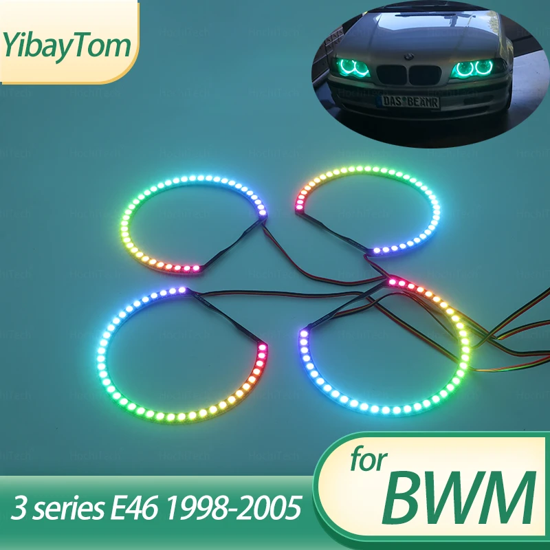 Daytime Light Colorful Super Bright RGBW Cotton LED Angel Eyes For BMW E46 1998-2005 Revolving Dynamic Light Sequential Flowing
Daytime Light Colorful Super Bright RGBW Cotton LED Angel Eyes For BMW E46 1998-2005 Revolving Dynamic Light Sequential Flowing