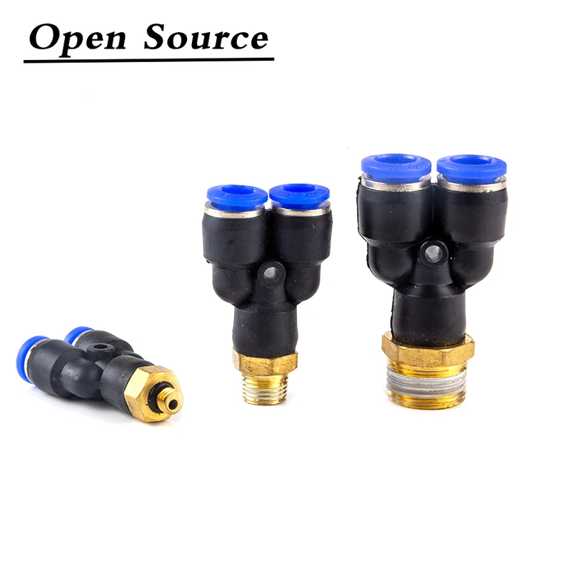 Y Type Tee Air Pneumatic Fittings Quick Connector PX4 6 8 10 12mm To Male Thread M5" 1/8" 1/4" 3/8" 1/2" Bsp Coupler
Y Type Tee Air Pneumatic Fittings Quick Connector PX4 6 8 10 12mm To Male Thread M5" 1/8" 1/4" 3/8" 1/2" Bsp Coupler